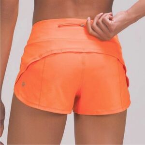 lululemon athletica Orange Athletic Shorts